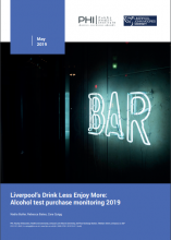 Liverpool’s Drink Less Enjoy More: Alcohol test purchase monitoring 2019